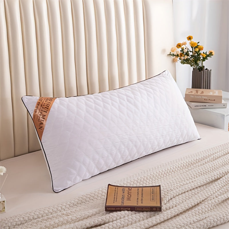 LuxurySoft - Ekstra Lang Hypoallergenisk Pute for Rygg- og Side-sovende, Myk og Pustende, Maskinvaskbar | Luvikno