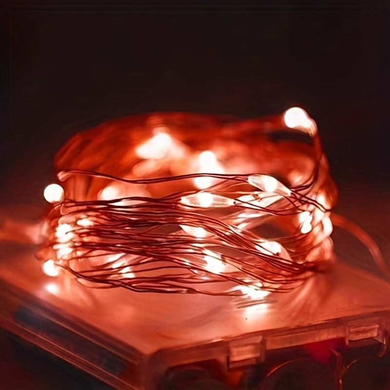 Fairy Lights Batteridrevet Kobbertråd Lyskjede Luvikno