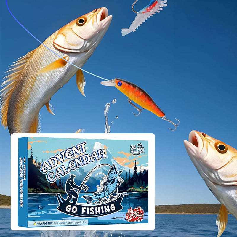Luvikno | 24 Dager Jule Countdown Fiskestang Sett