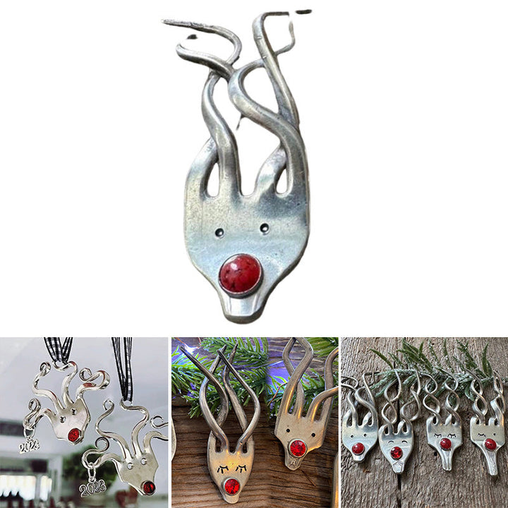 Morsom Gaffel Reinsdyr Ornament | Luvikno