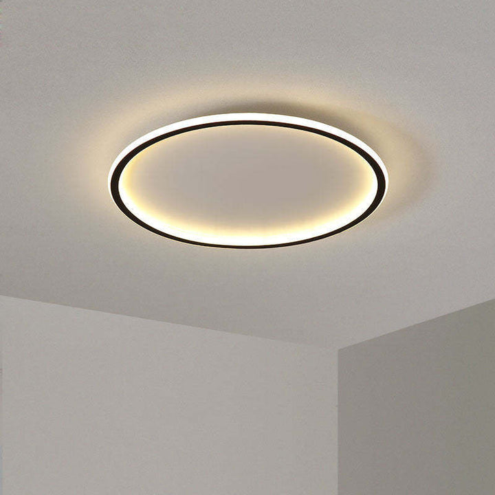 LunaNova - Moderne LED Taklampe Metall/Akryl for Stue og Soverom, Svart/Hvit Design | Luvikno