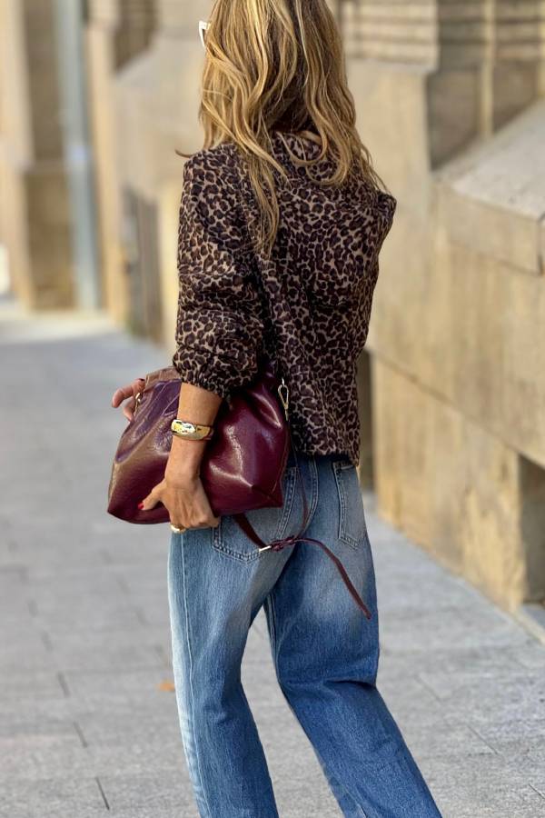 Luvik | Leopardi-kuvio takki