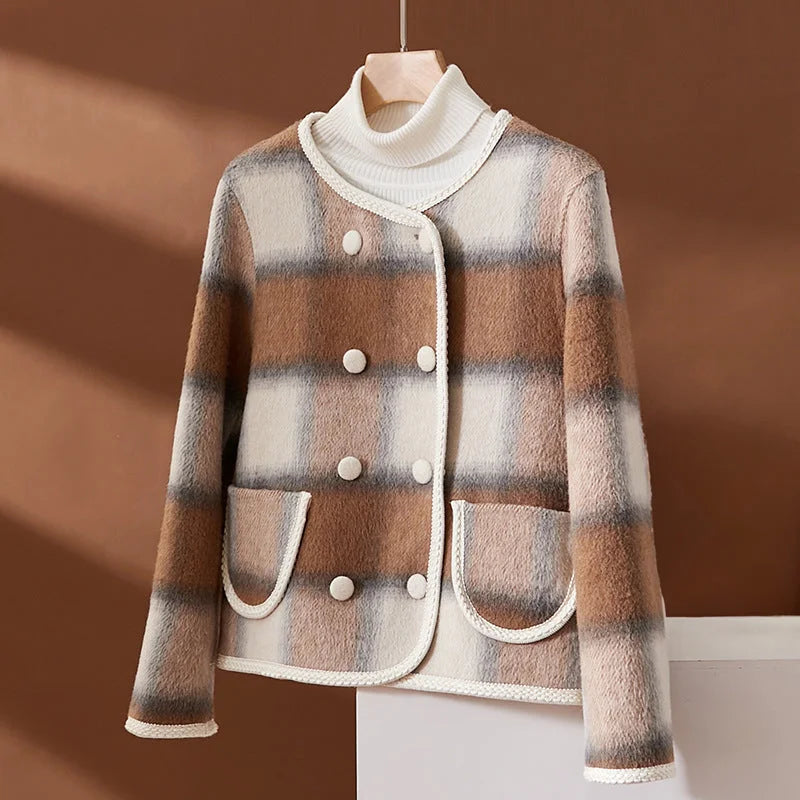 Luvik | Elegant rutete blazer for kvinner