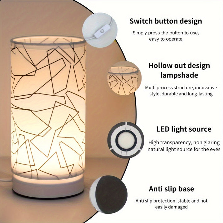 ModernLicht – Opplyst USB Bordlampe i Sylinder Luvikno