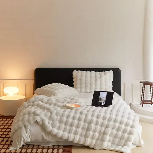 Luvikno | Reversibel SnuggleSoft fleece teppe Årlig varme