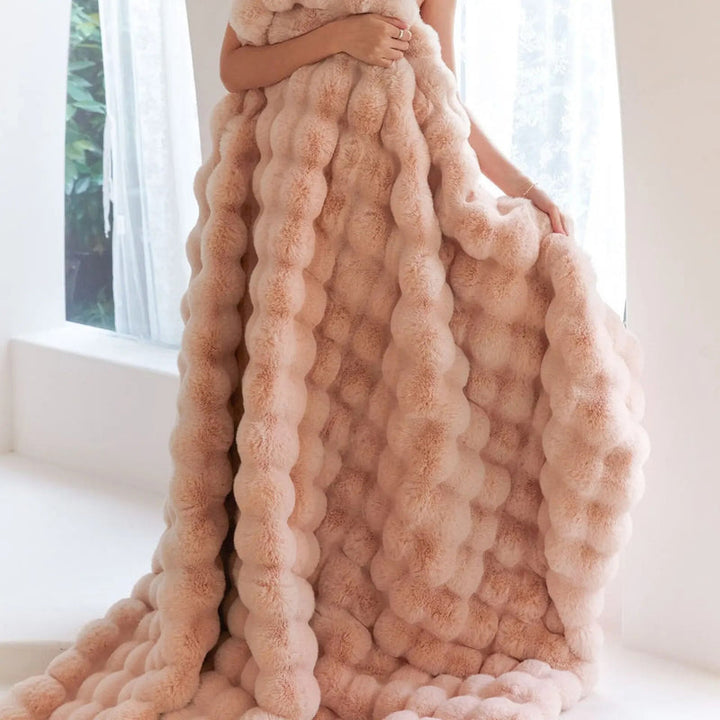 Luvikno | Reversibel SnuggleSoft fleece teppe Årlig varme