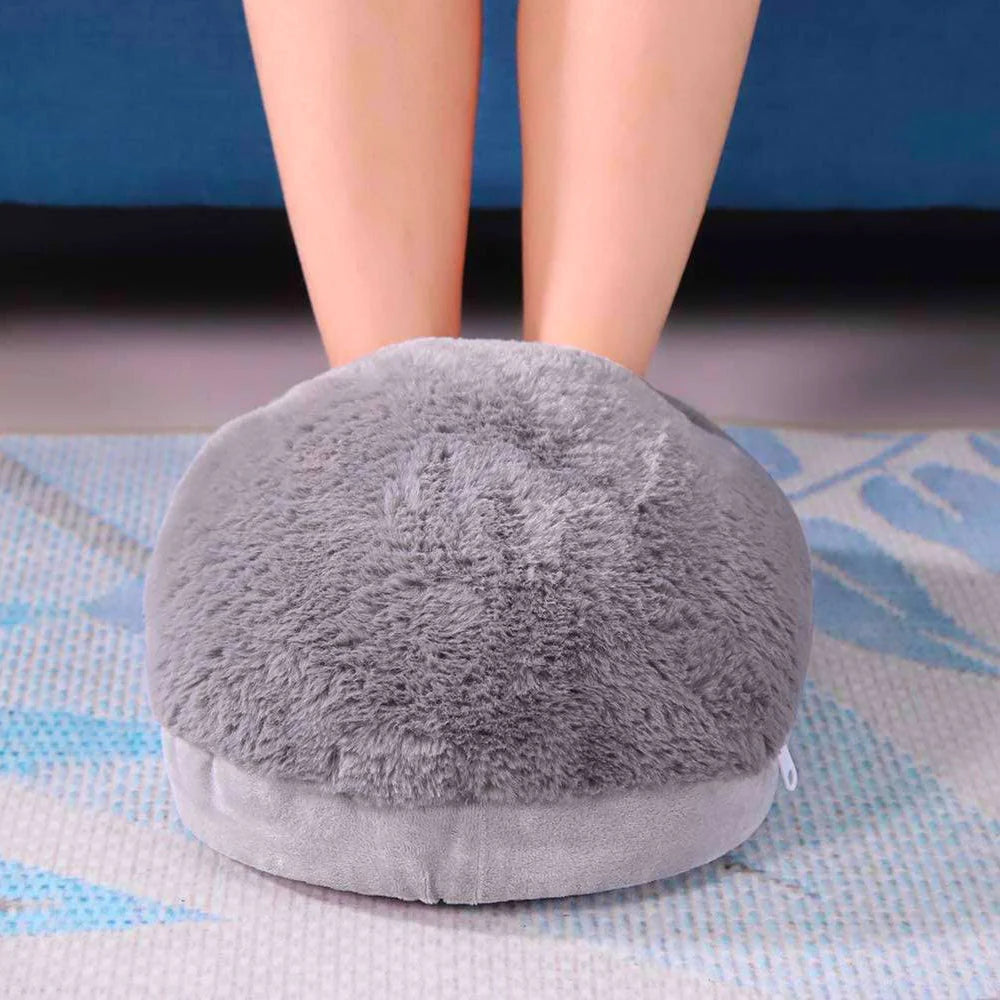 Luvikno | WarmNest XL Elektrisk Fotvarmer – Plysj Komfort & Justerbar Varme