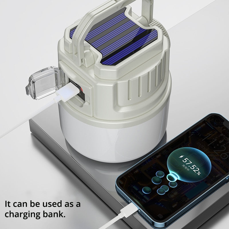 Solar LED Utendørs USB Oppladbart Explorer Campinglys | Luvikno