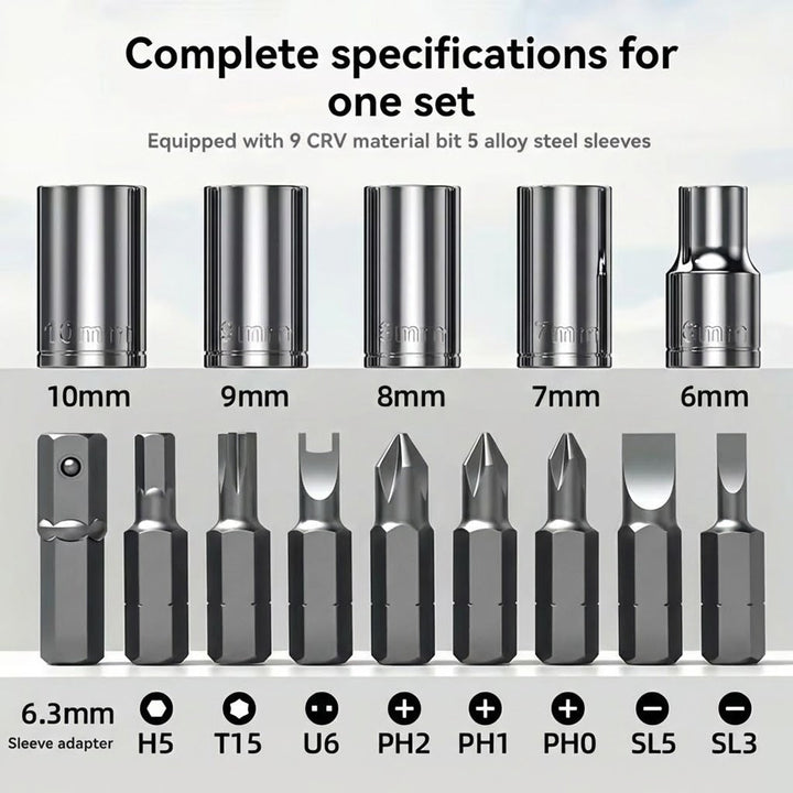 14in1 Multi Angle Ratchet Screwdriver Set | Luvikno