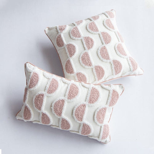 Abstract Loop-Tufted Pillow Luvikno