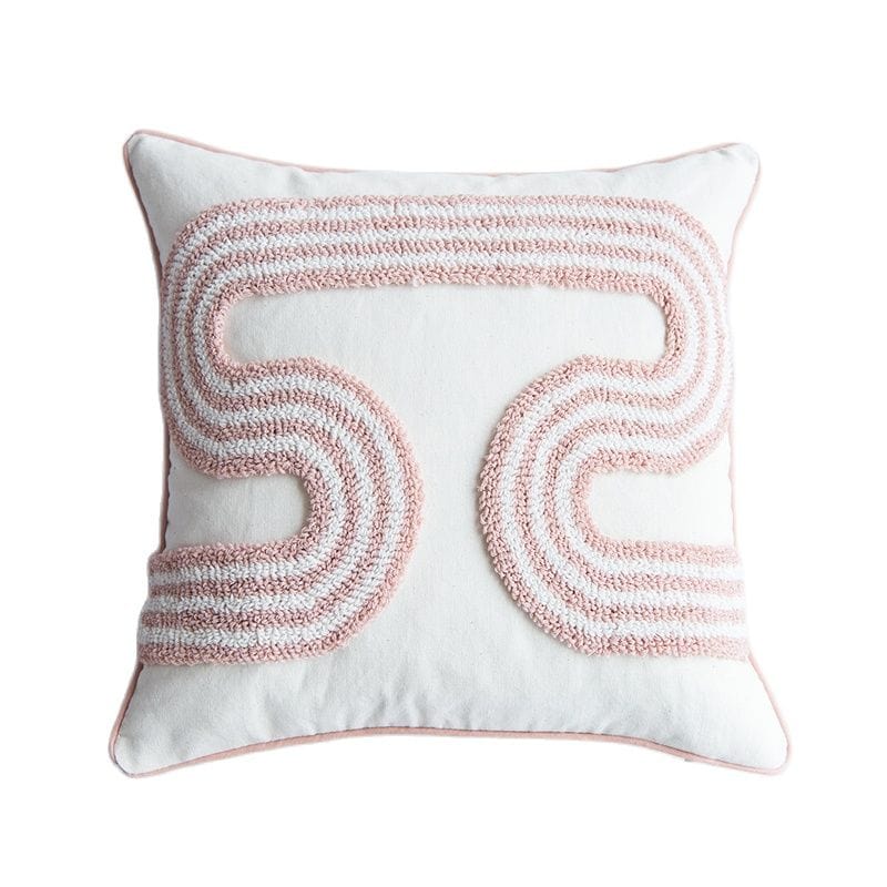 Abstract Loop-Tufted Pillow Luvikno