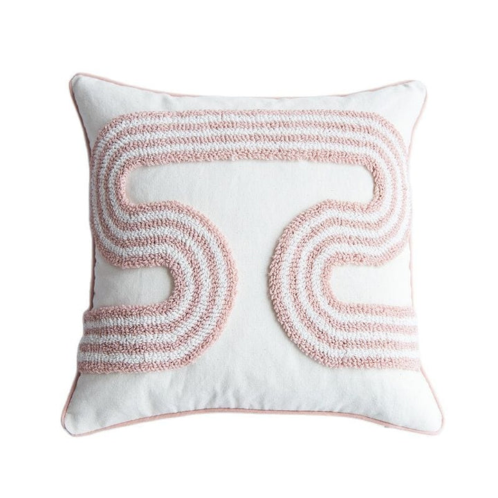 Abstract Loop-Tufted Pillow Luvikno