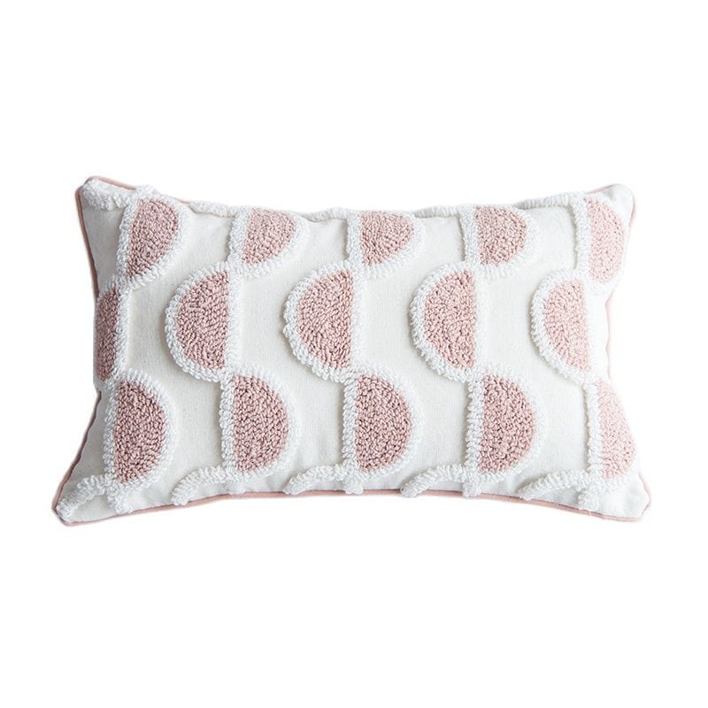 Abstract Loop-Tufted Pillow Luvikno