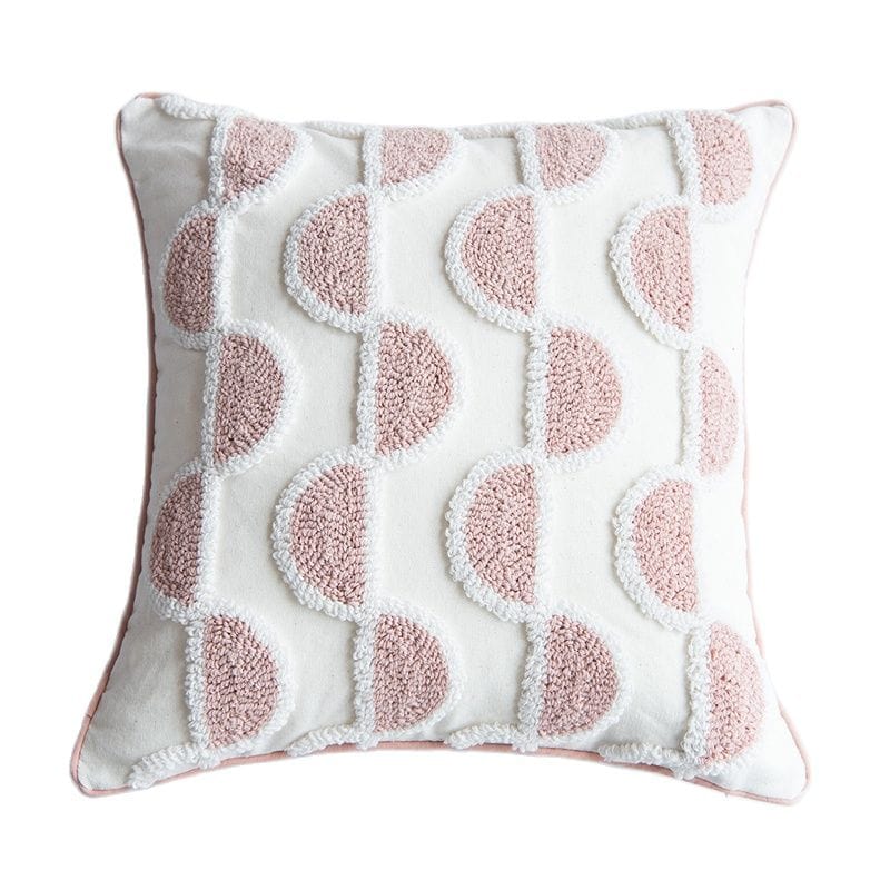 Abstract Loop-Tufted Pillow Luvikno