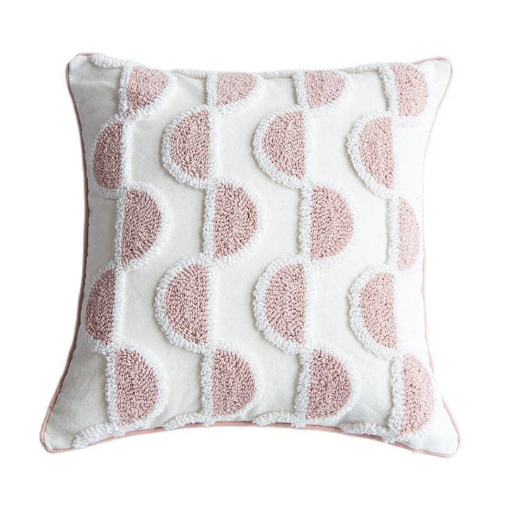 Abstract Loop-Tufted Pillow Luvikno