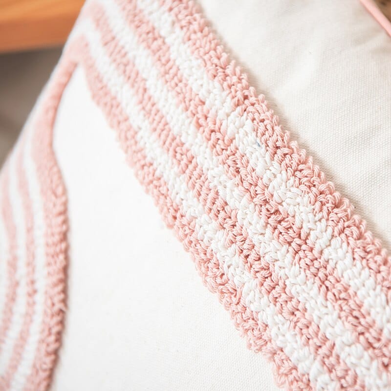 Abstract Loop-Tufted Pillow Luvikno