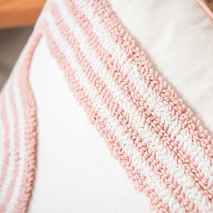 Abstract Loop-Tufted Pillow Luvikno