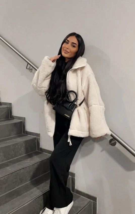 Luvik | Stilig teddy kort vest for kvinner