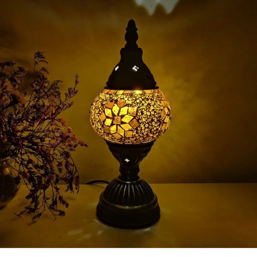 Mosaikk Fargerik Mønster Bordlampe Luvikno