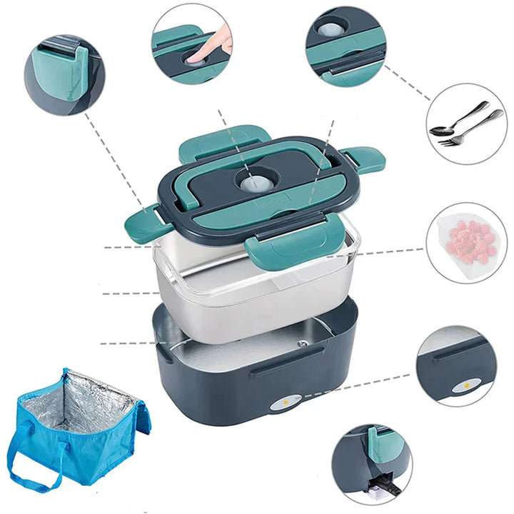 ThermoBox Electric Lunchbox – Varm mat på farten eller hjemme | Luvikno