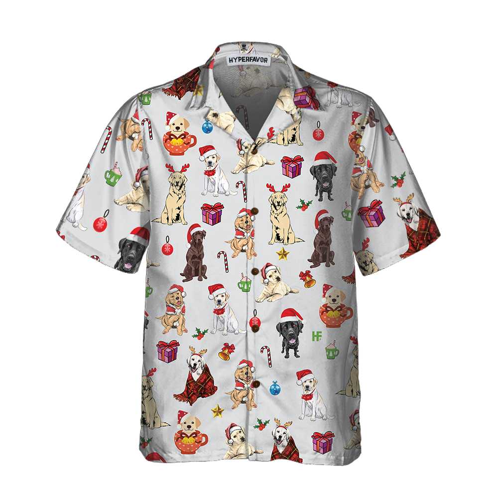 Luvik | Suloinen Labrador Retriever -Havaijipaita jouluksi, hauska Labrador joulupaita, paras joululahja