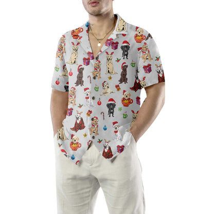 Luvik | Suloinen Labrador Retriever -Havaijipaita jouluksi, hauska Labrador joulupaita, paras joululahja