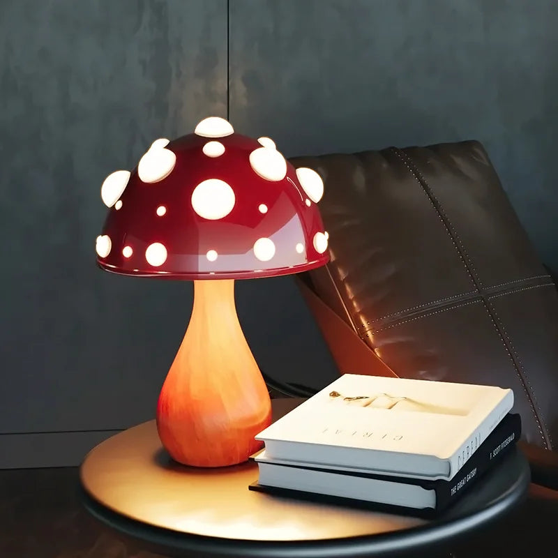 Trikolorert sopp varm lys atmosfære lampe | Luvikno