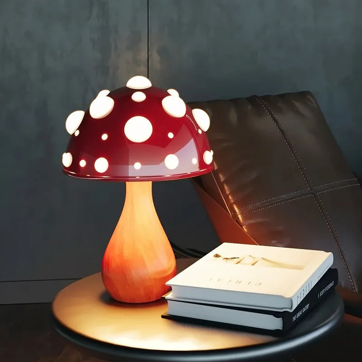 Trikolorert sopp varm lys atmosfære lampe | Luvikno