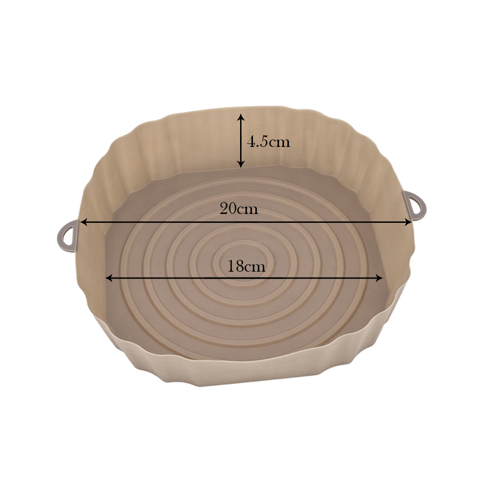 SiliconFry Tray – Gjenbrukbar Airfryer Mold for Oppvaskmaskin Luvikno