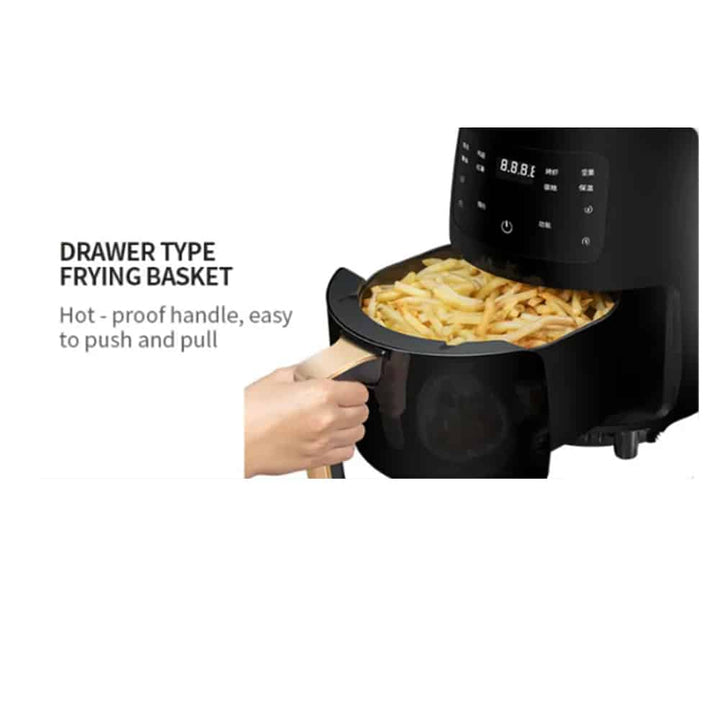 Airfryer 3.5 Liter (lite fett: Grilling, Baking, Steking og Fritering) | Luvikno