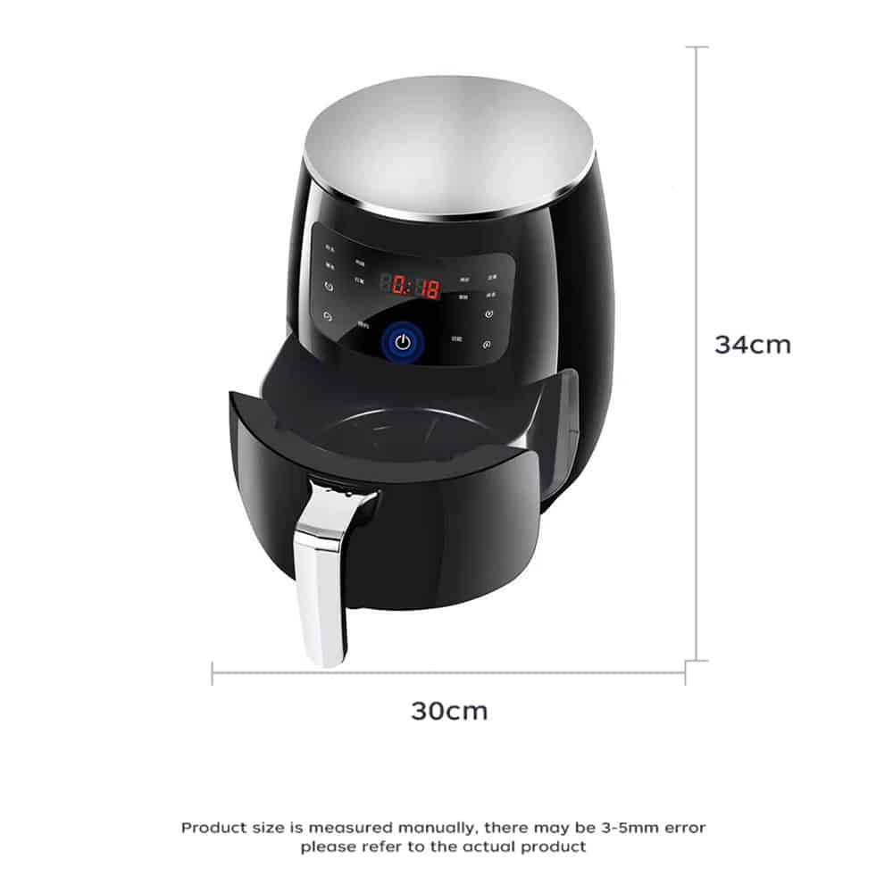 Airfryer 3.5 Liter (lite fett: Grilling, Baking, Steking og Fritering) | Luvikno
