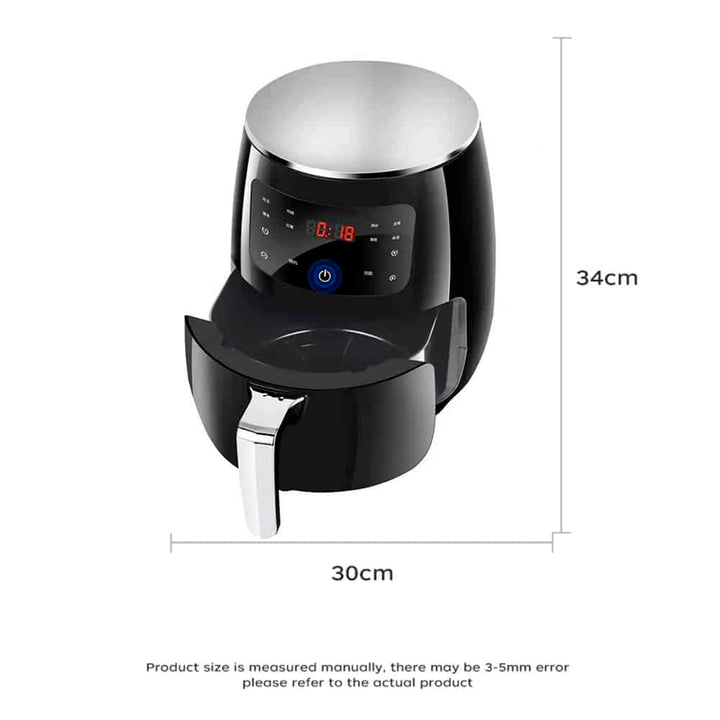 Airfryer 3.5 Liter (lite fett: Grilling, Baking, Steking og Fritering) | Luvikno
