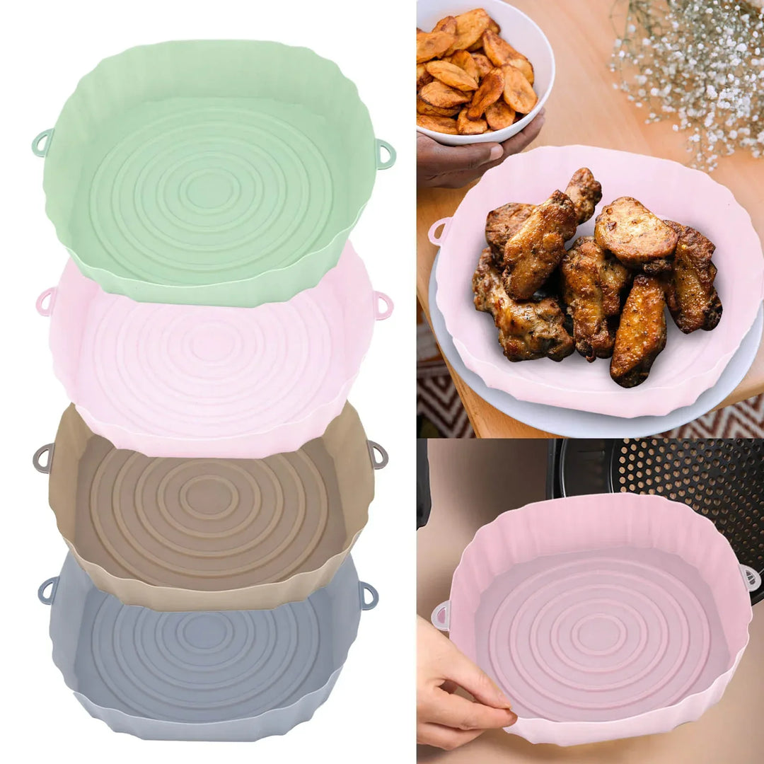 SiliconFry Tray – Gjenbrukbar Airfryer Mold for Oppvaskmaskin Luvikno