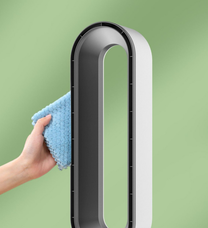 Luvikno | Climora Silent Air Cooler | 3-i-1 Kjøling, Rensing & Forfriskning med 90° Olasjon