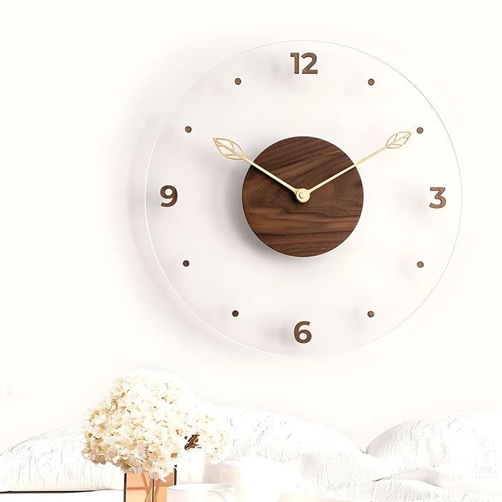 Minimalistisk, stille veggklokke med et enkelt design for ethvert rom Luvikno