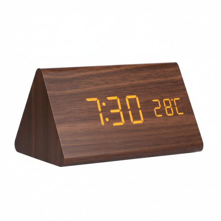 LED Vekkerklokke Tre-Look med 3 Alarmer & Temperatur | Luvikno