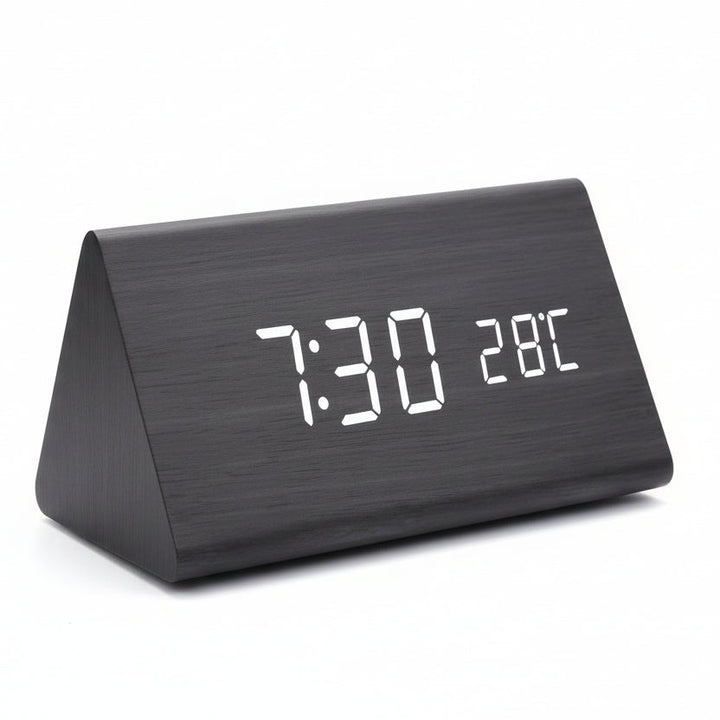 LED Vekkerklokke Tre-Look med 3 Alarmer & Temperatur | Luvikno