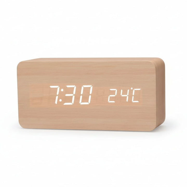 LED Vekkerklokke Tre-Look med 3 Alarmer & Temperatur | Luvikno