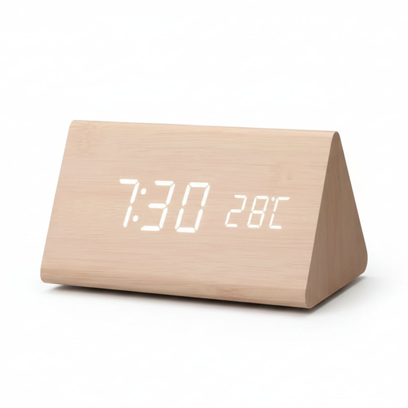 LED Vekkerklokke Tre-Look med 3 Alarmer & Temperatur | Luvikno