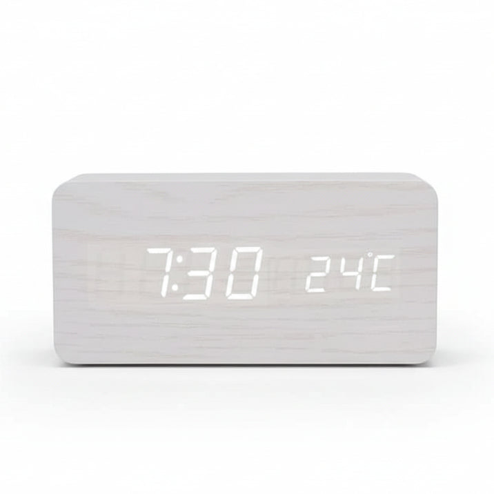 LED Vekkerklokke Tre-Look med 3 Alarmer & Temperatur | Luvikno