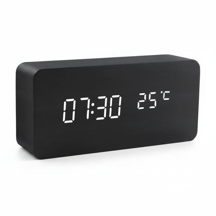 LED Vekkerklokke Tre-Look med 3 Alarmer & Temperatur | Luvikno
