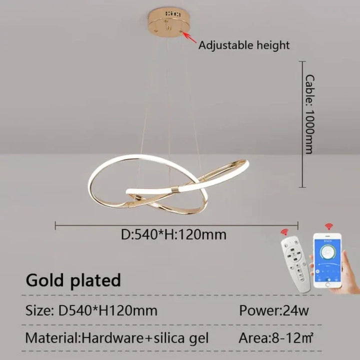 LightMaster Smart LED Pendellampe - Enkel installasjon og sikker feste | Luvikno