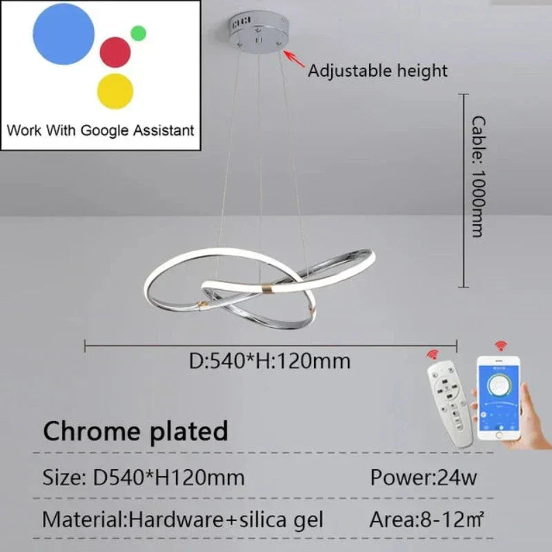 LightMaster Smart LED Pendellampe - Enkel installasjon og sikker feste | Luvikno