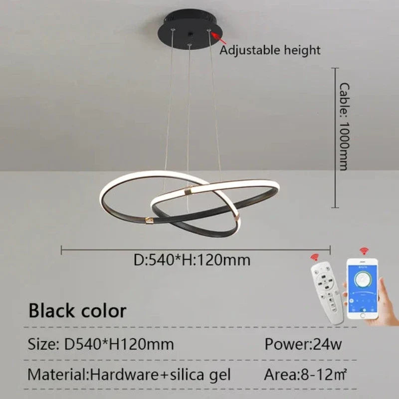LightMaster Smart LED Pendellampe - Enkel installasjon og sikker feste | Luvikno