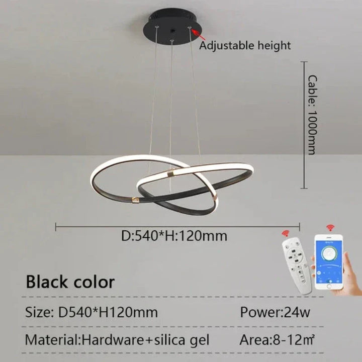 LightMaster Smart LED Pendellampe - Enkel installasjon og sikker feste | Luvikno