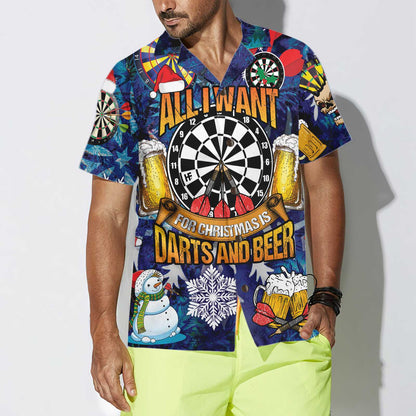 Luvik | Kaikki mitä haluan jouluksi, ovat nuoliammunta ja havaiji-paita, Hauska joulupaita miehille, paras joululahjaidea