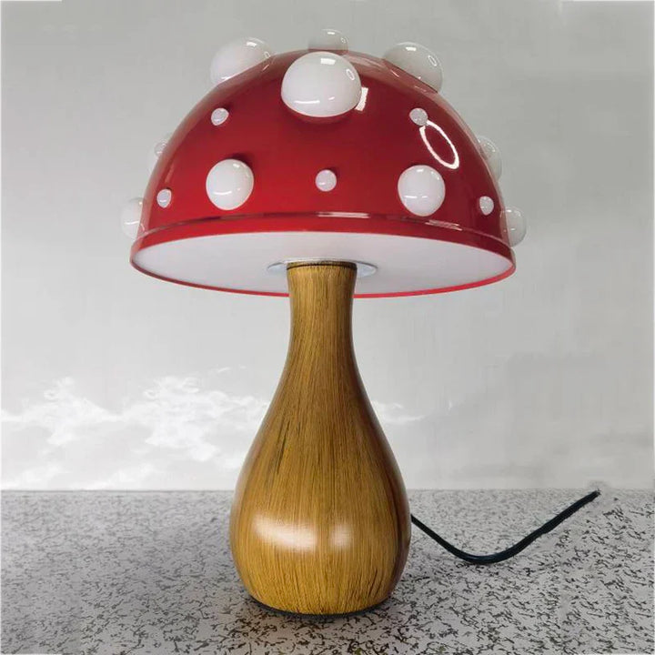 Mushroom Lamp – Retro LED Bordlampe i Sopdesign for Koselige Innendørsrom | Luvikno