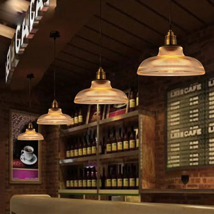 Luksus Glass Pendant Lamps | Moderne Belysning for Stue, Spisestue & Soverom | E27 LED Kompatibel | Luvikno