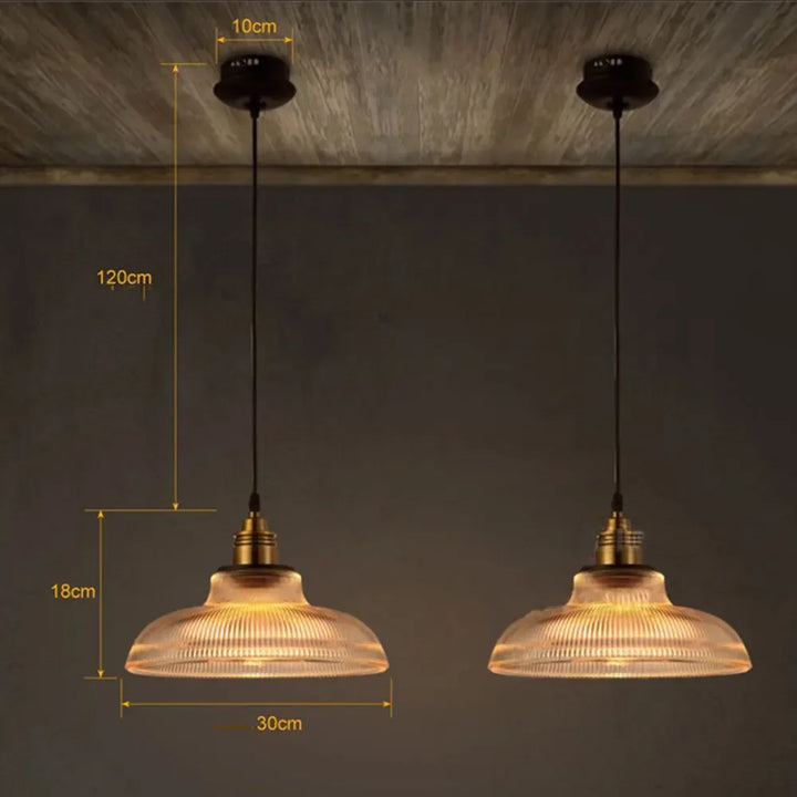 Luksus Glass Pendant Lamps | Moderne Belysning for Stue, Spisestue & Soverom | E27 LED Kompatibel | Luvikno