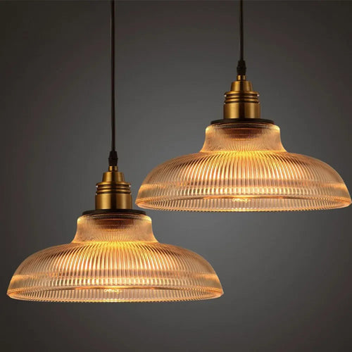 Luksus Glass Pendant Lamps | Moderne Belysning for Stue, Spisestue & Soverom | E27 LED Kompatibel | Luvikno